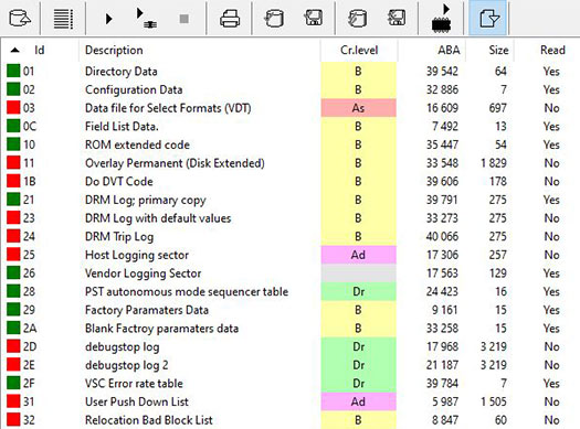 Beschädigte Firmware Module einer WD Festplatte
